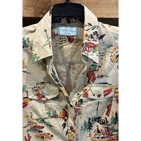 TASHA POLIZZI Native American Pearl Snap Roll Tab Dress Size S *B4 - Picture 3 of 5